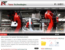 Tablet Screenshot of nanotechnologiess.com